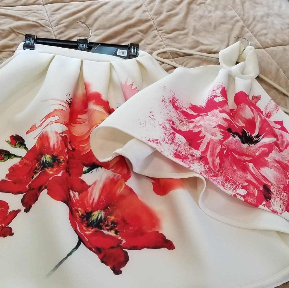 Puffy skirt with halter top